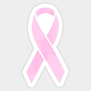 Pink Cancer Ribbon Sticker